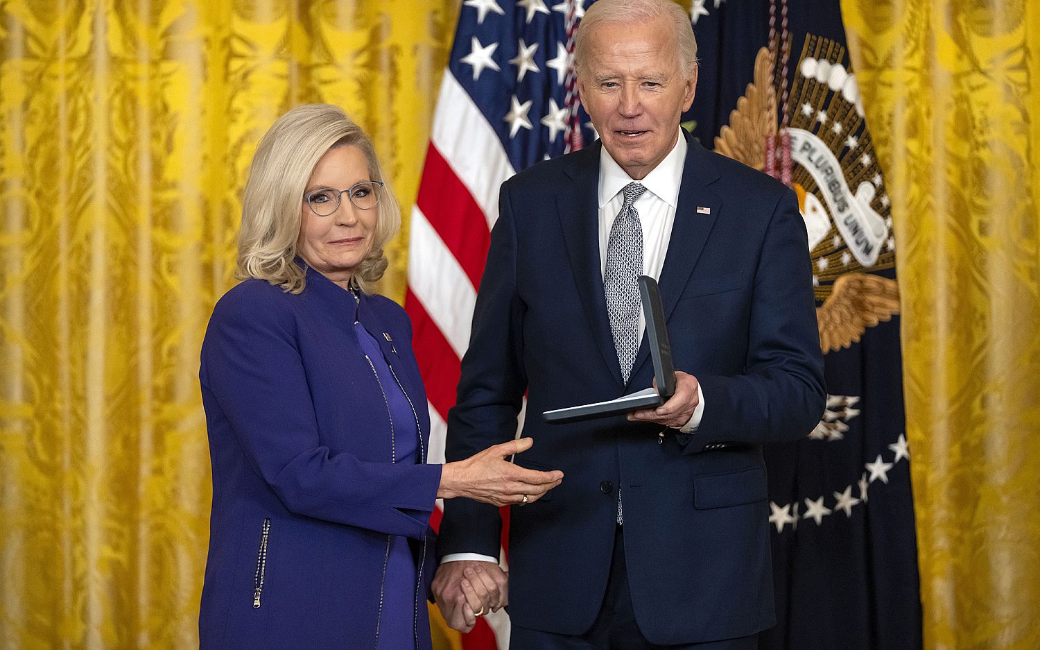 Liz Cheney receives presidential medal for leading Jan. 6 investigation